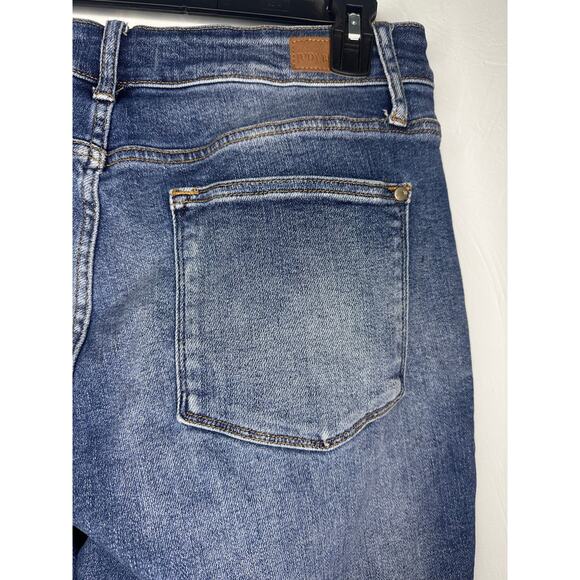 Judy Blue Flare Fit Denim Jeans Two Toned Women's Plus Size 16W Mid Rise Stretch - Picture 4 of 9